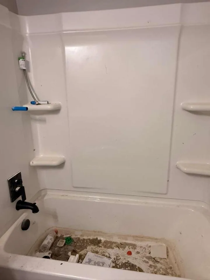 Before — Deep Clean: 3 bedrooms, Last tenant 6mo, 2 dogs.